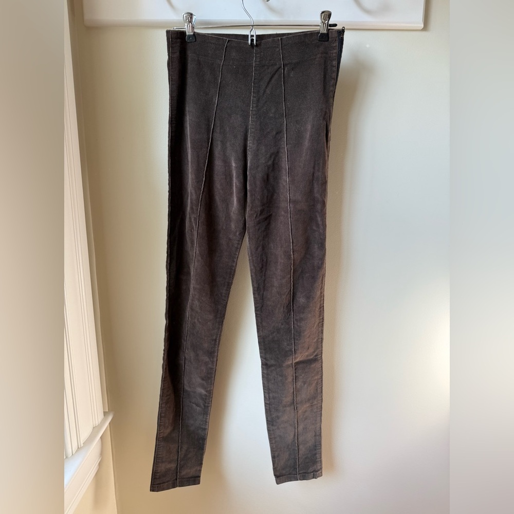 PRAIRIE UNDERGROUND Corduroy Pants Skinny Fall Sustainable Brown Stretch XS